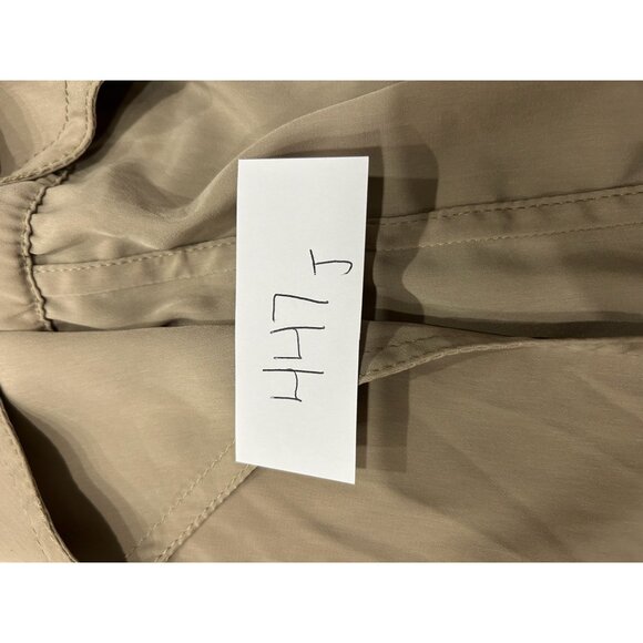 Jones New York Signature Draped Jacket Beige Sz Medium Roll Tab Sleeve Utility - Picture 9 of 11